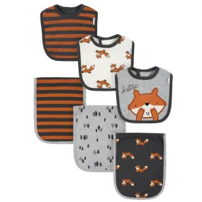 6-Piece Baby Boys Camping Bibs & Burp Cloths Set