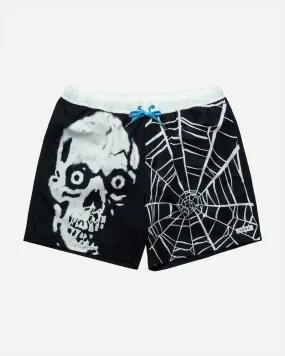 Death Stare Beachshort Black With White