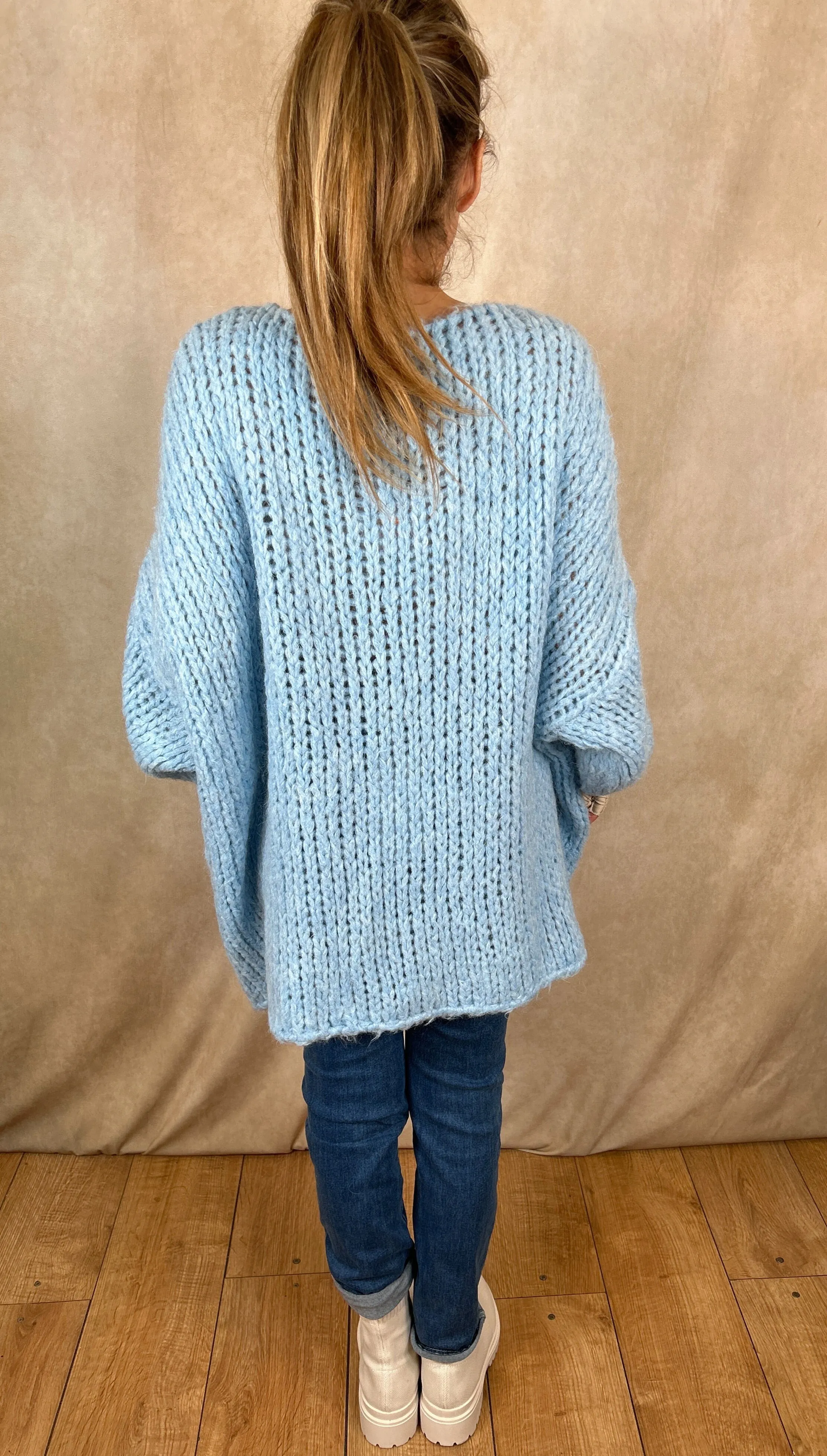 Della Chunky Knit Tassel Pocket Jumper