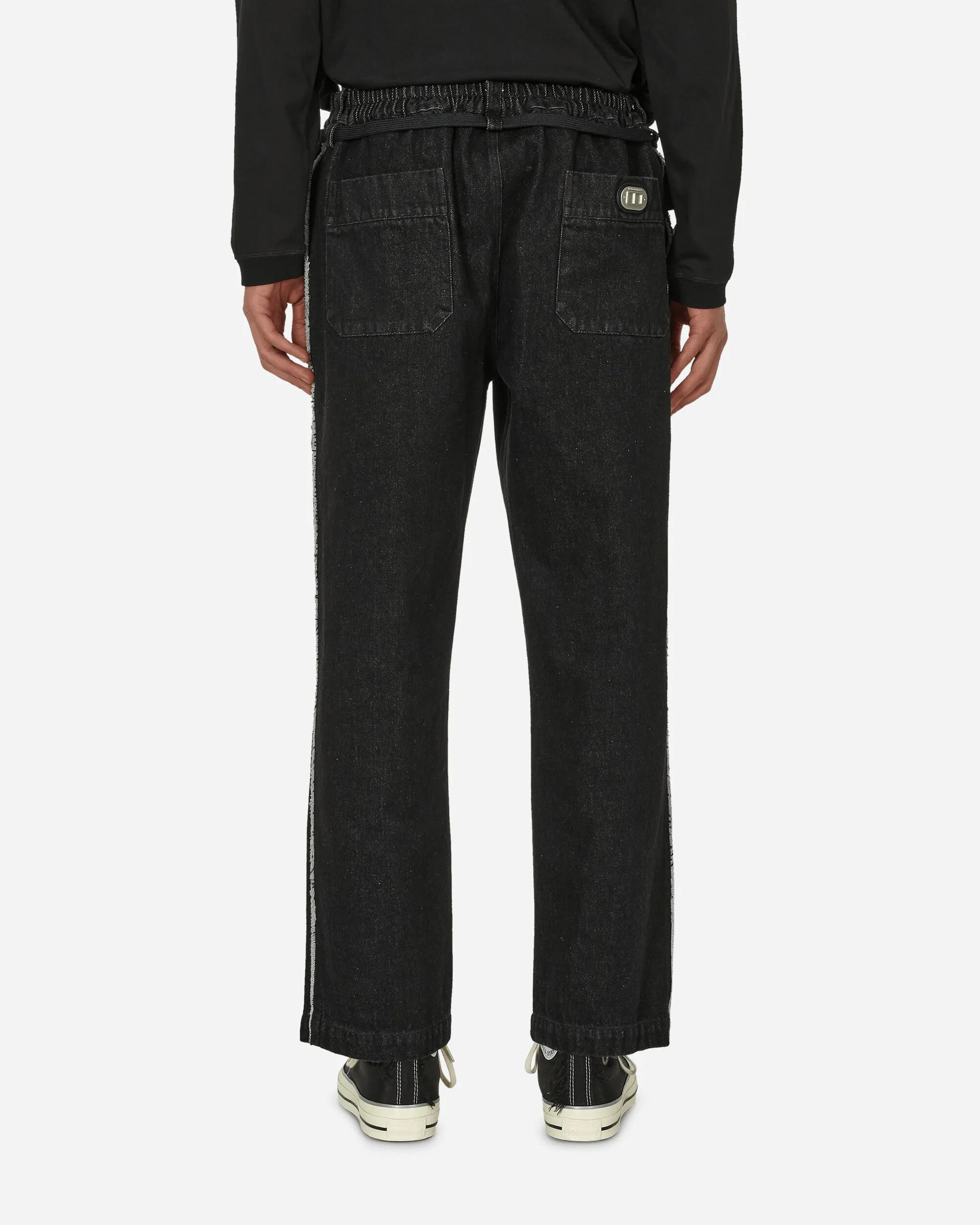 Denim Crew Pants Bleached Black