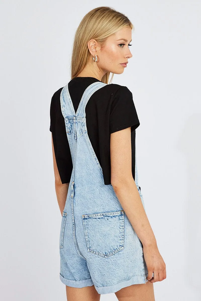 Denim Short Denim Overalls