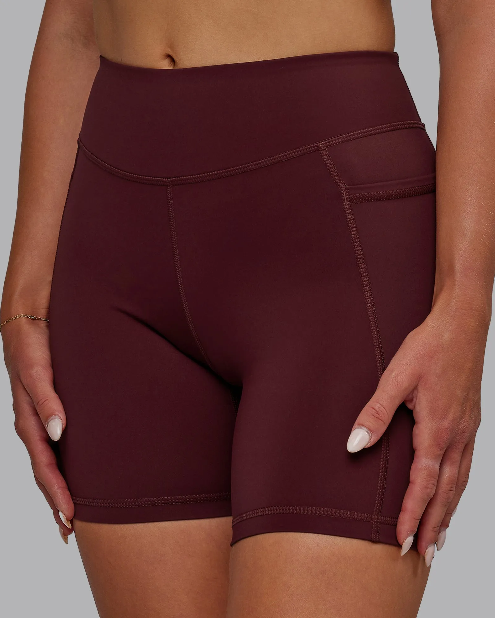 Elite Mid-Length Shorts - Dark Cherry