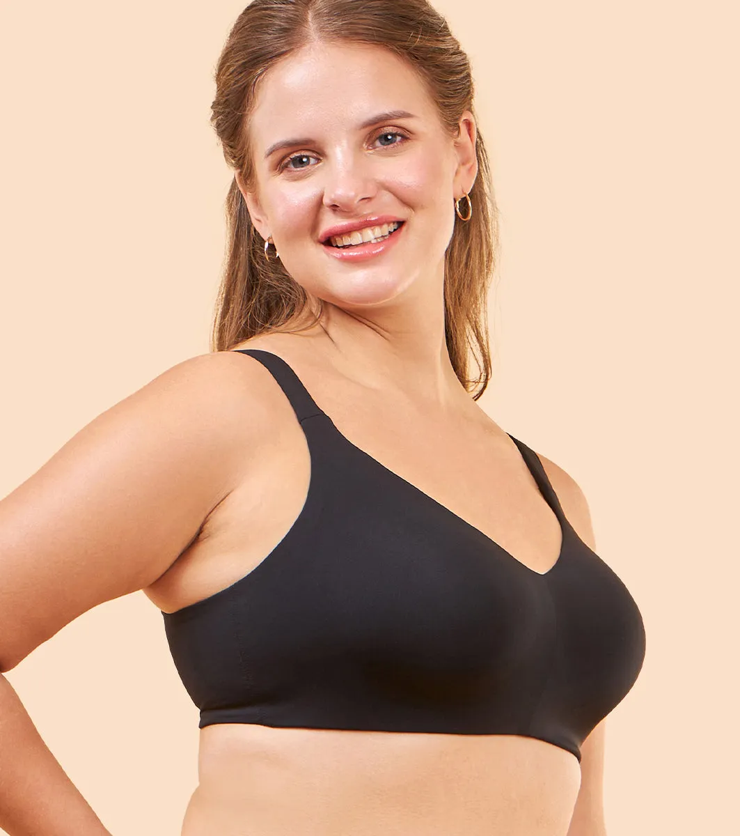 Enamor Pure Ease F121 Ultimate Smoothening Full Support Bra for Women- Full Coverage, Non Padded and Wirefree