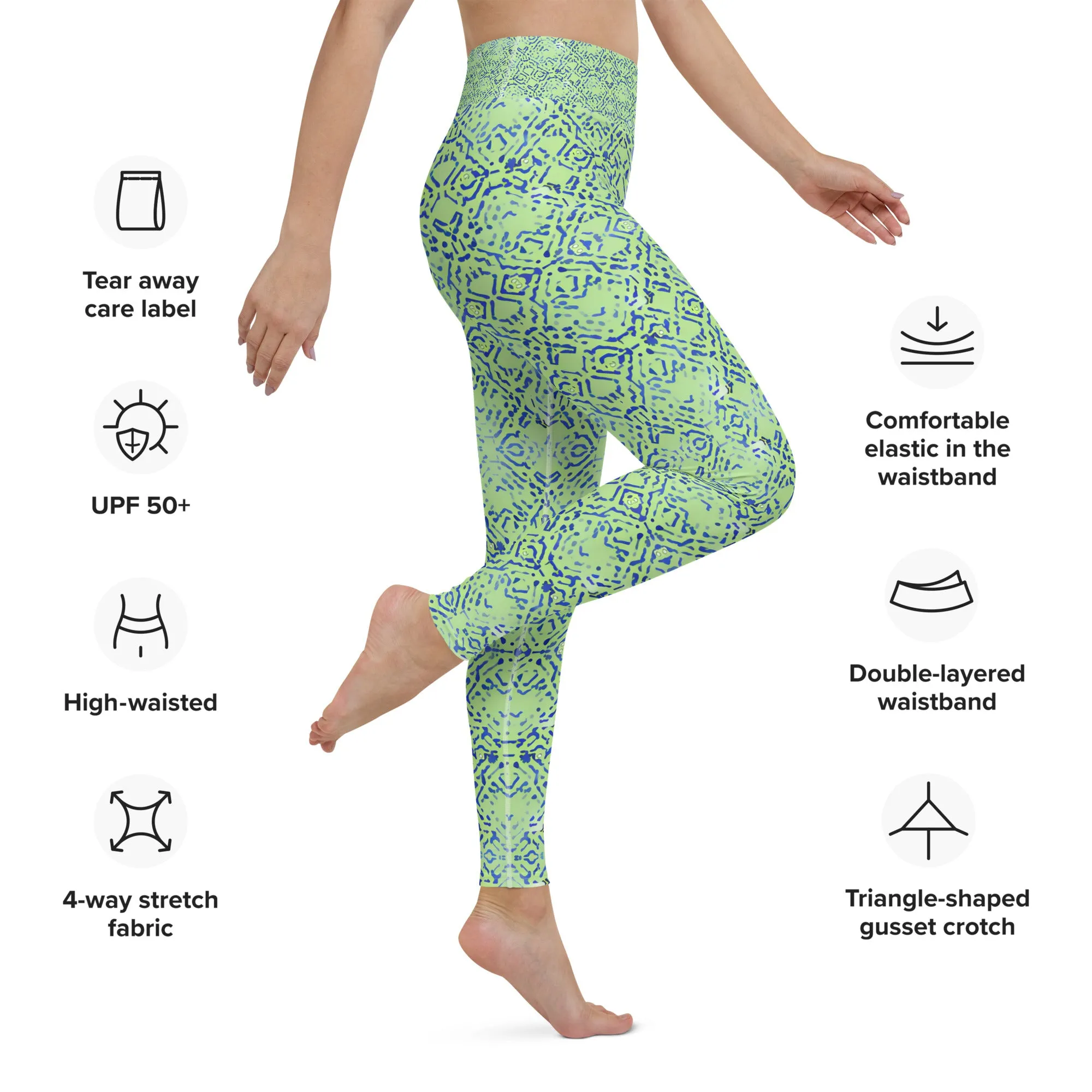 Enhance Your Yoga Practice with Geometric Pattern Leggings