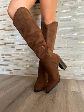 Fallon Knee-High Boot - Chocolate