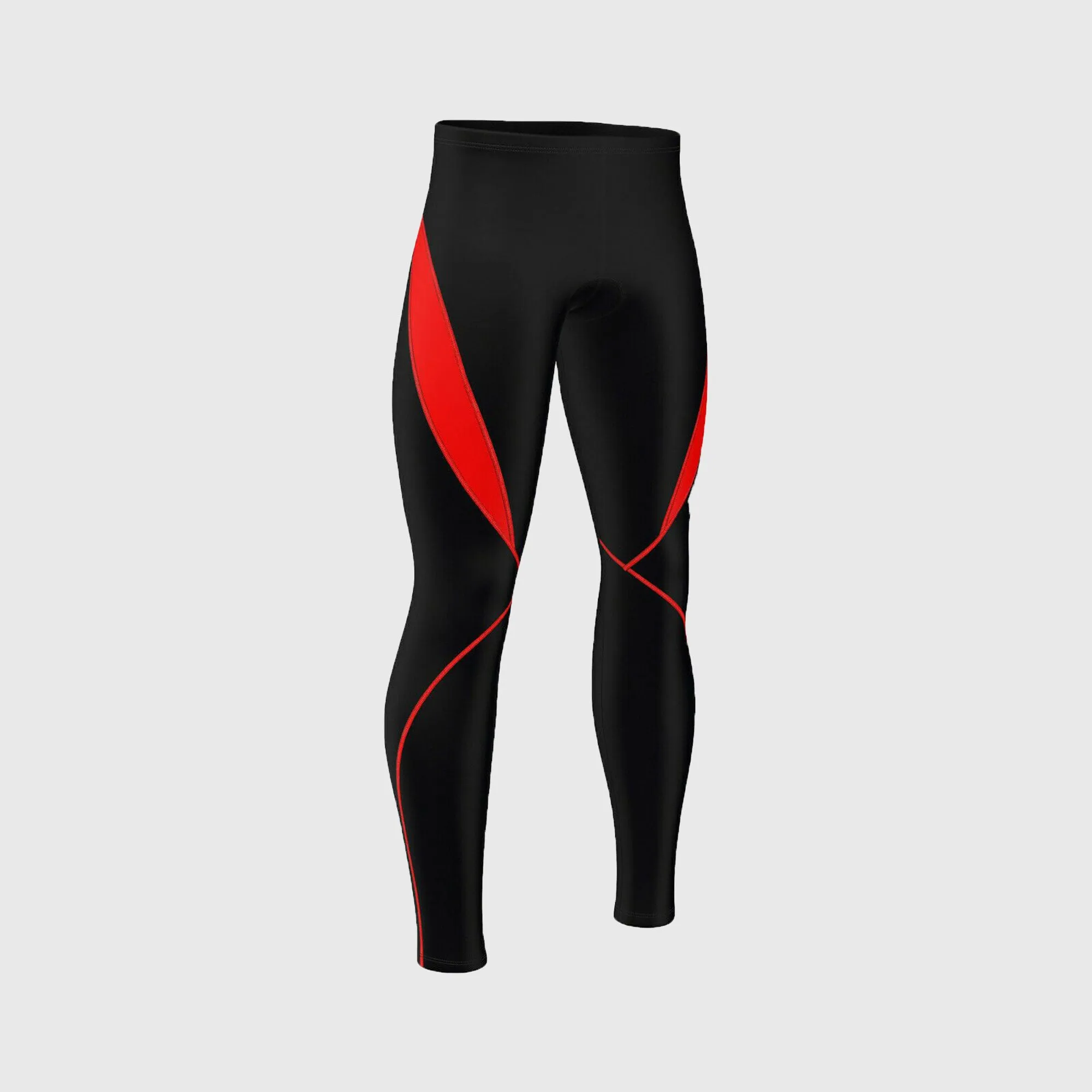 Fdx Viper Men's & Boy's Red Thermal Padded Cycling Tights