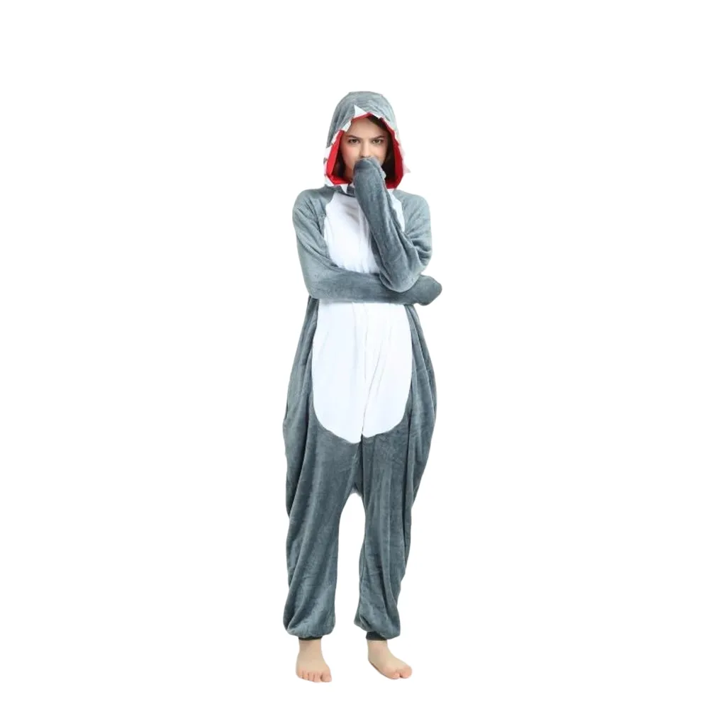 Grey Shark Adult Onesie