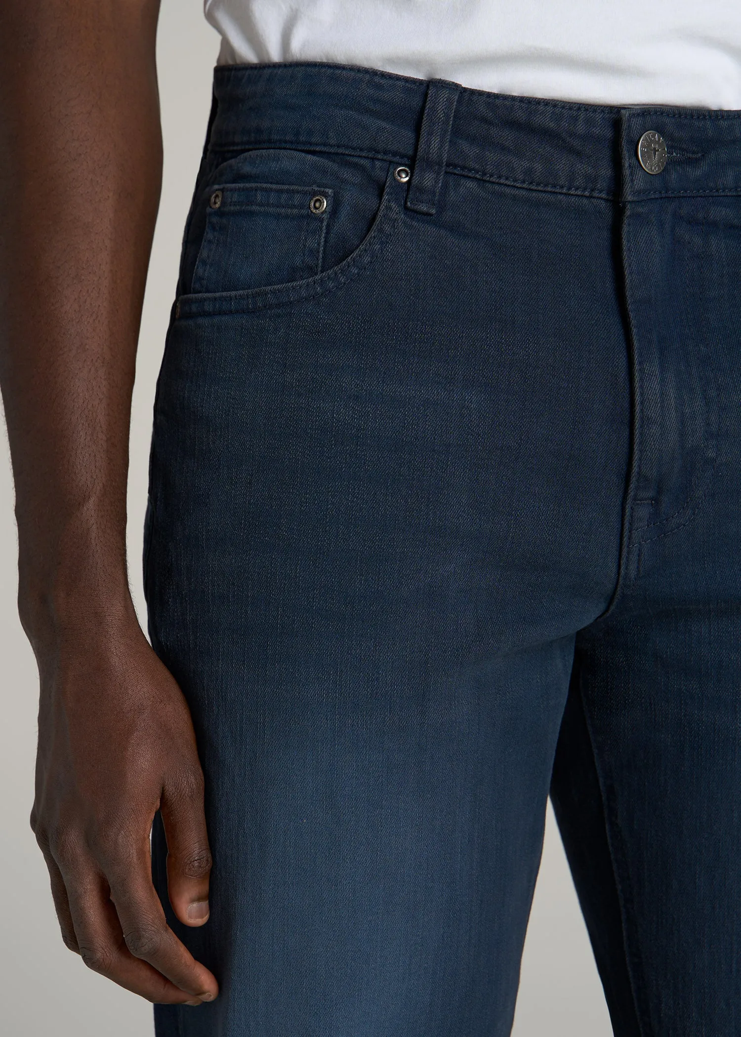 J1 STRAIGHT LEG Jeans for Tall Men in Faded Blue Black