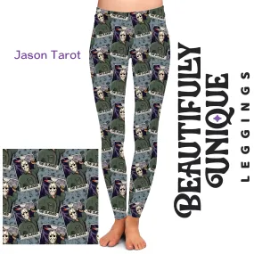 Jason Horror Movie Tarot (Semi-Exclusive) - High-quality Handcrafted Vibrant Leggings