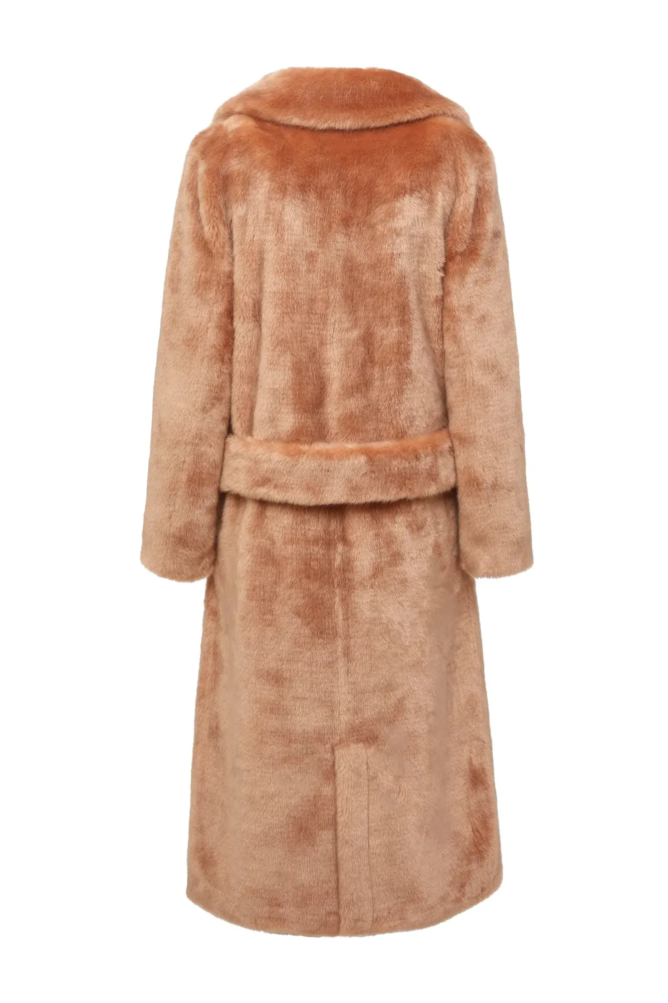 Long Mac Coat | Dusty Peach