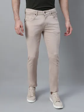 Men's Casual Flat front Fawn  Trousers