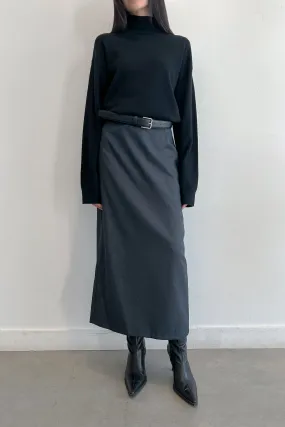 MIDI SKIRT WITH BACK SLIT