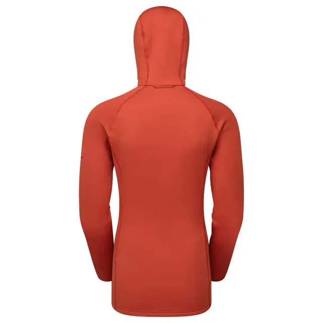 Montane Women's Fury Hooded Fleece Jacket - Saffron Red