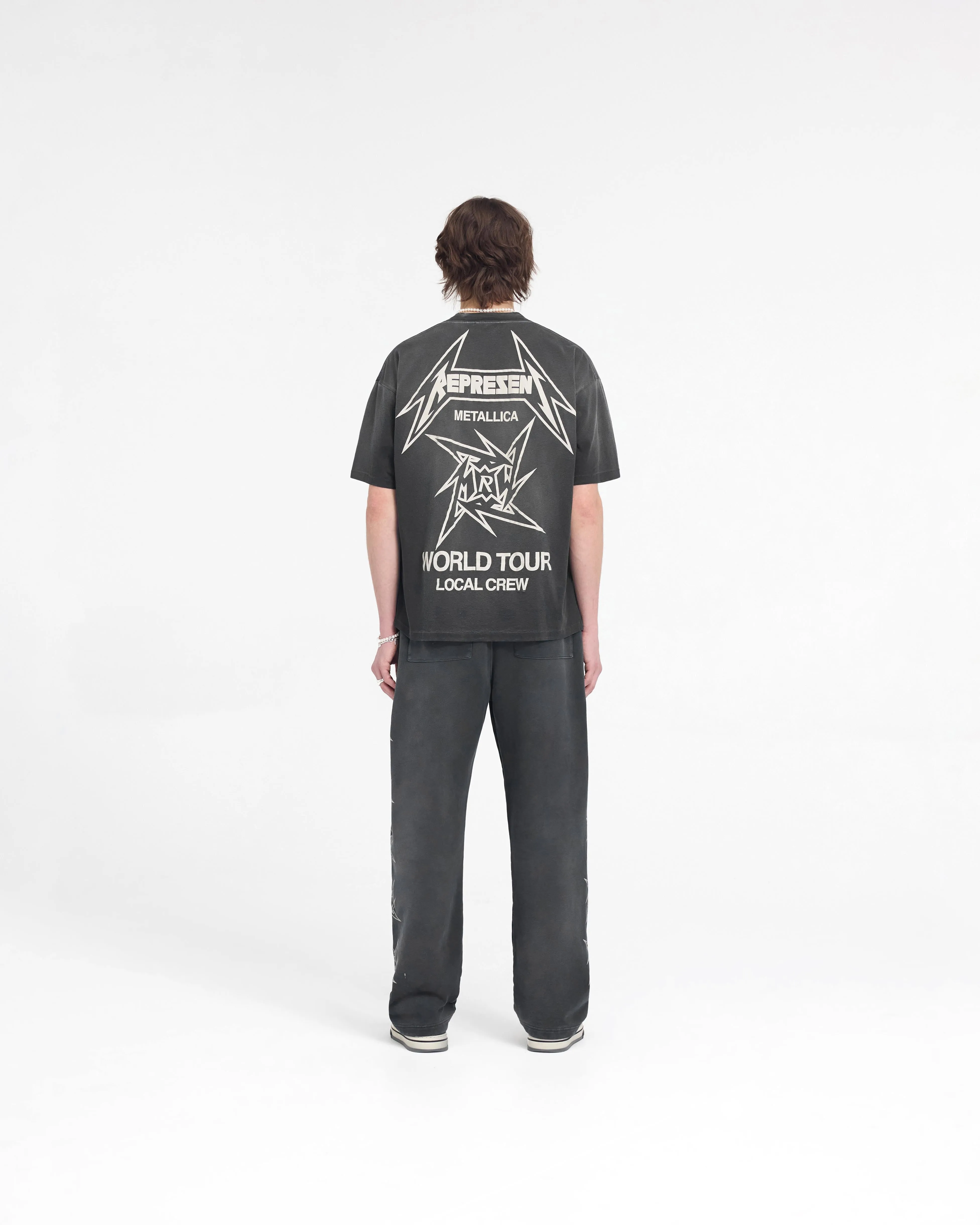 Represent X Metallica Local Crew Sweatpant - Stained Black